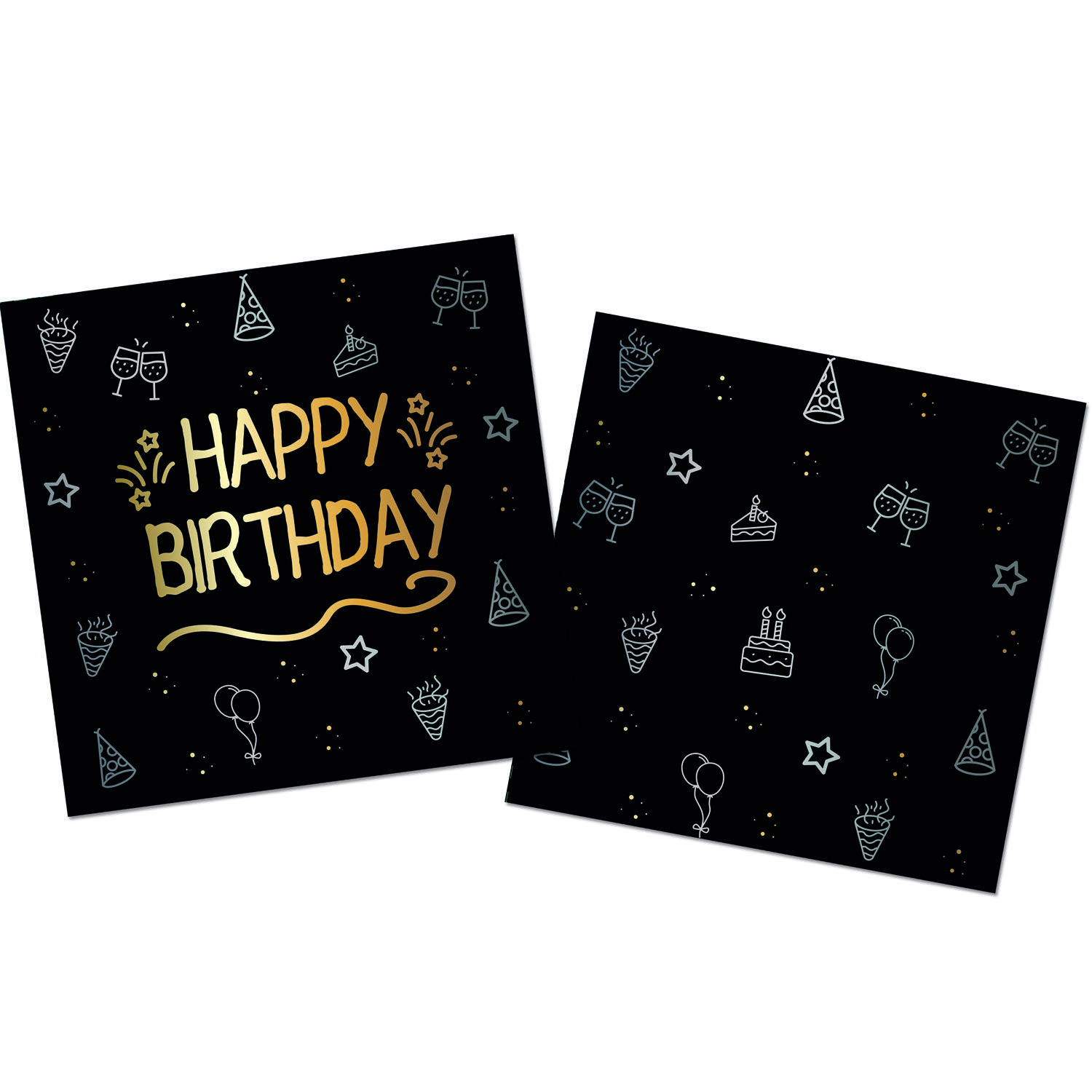 Produktbild von Servietten – Happy Birthday - 33 x 33 cm
