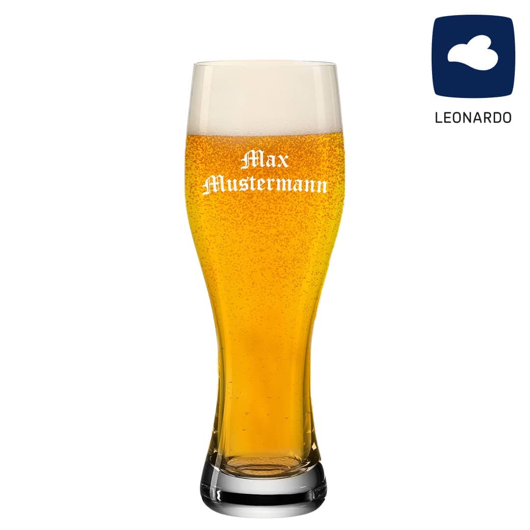 Produktbild von Leonardo Weizenglas 0,33l mit individueller Namensgravur