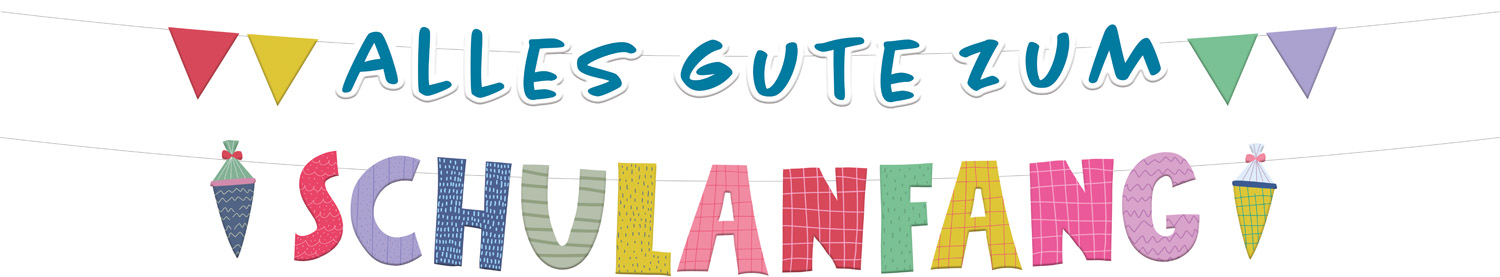 Produktbild von Buchstabengirlanden Schulanfang - 1,5 Meter