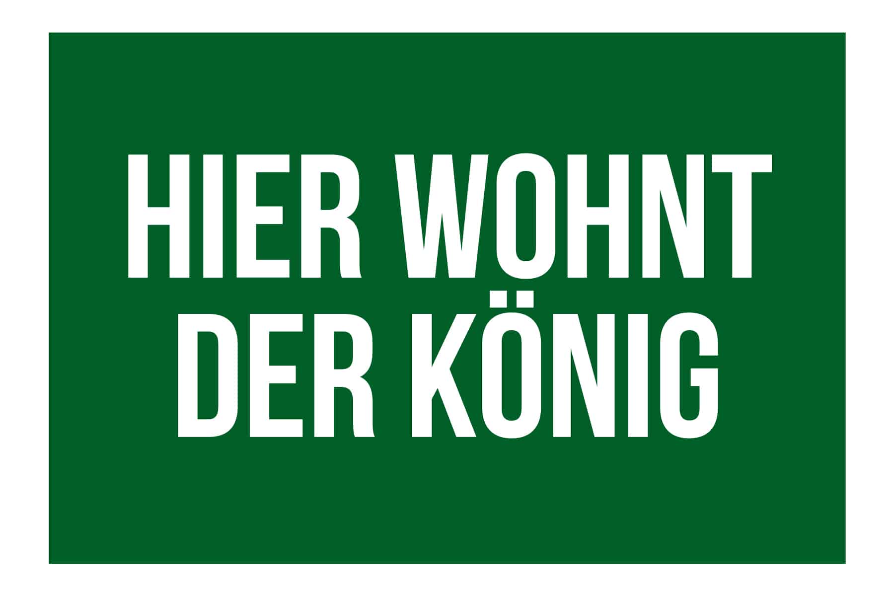 Produktbild von Fußmatte "Hier wohnt der König"