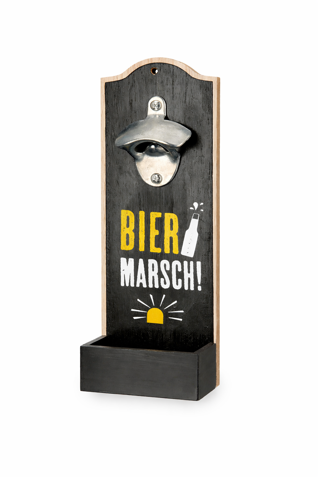 Produktbild von Wandflaschenöffner "Bier marsch!"