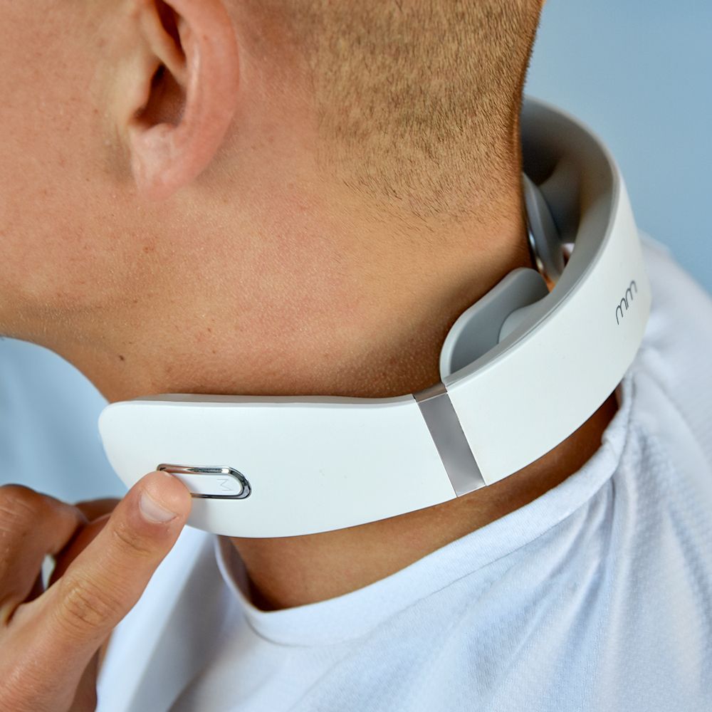 Produktbild von Nacken Massagegerät elektrisch – EMS Halsmassagegerät mit Wärmefunktion