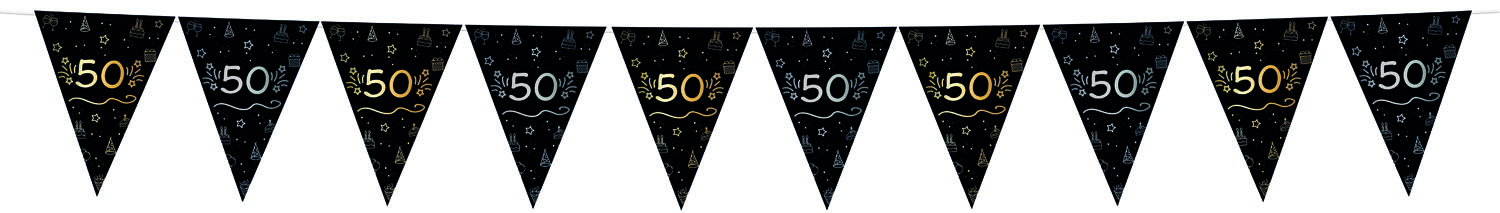 Produktbild von Wimpelkette – 50. Geburtstag – 4 Meter