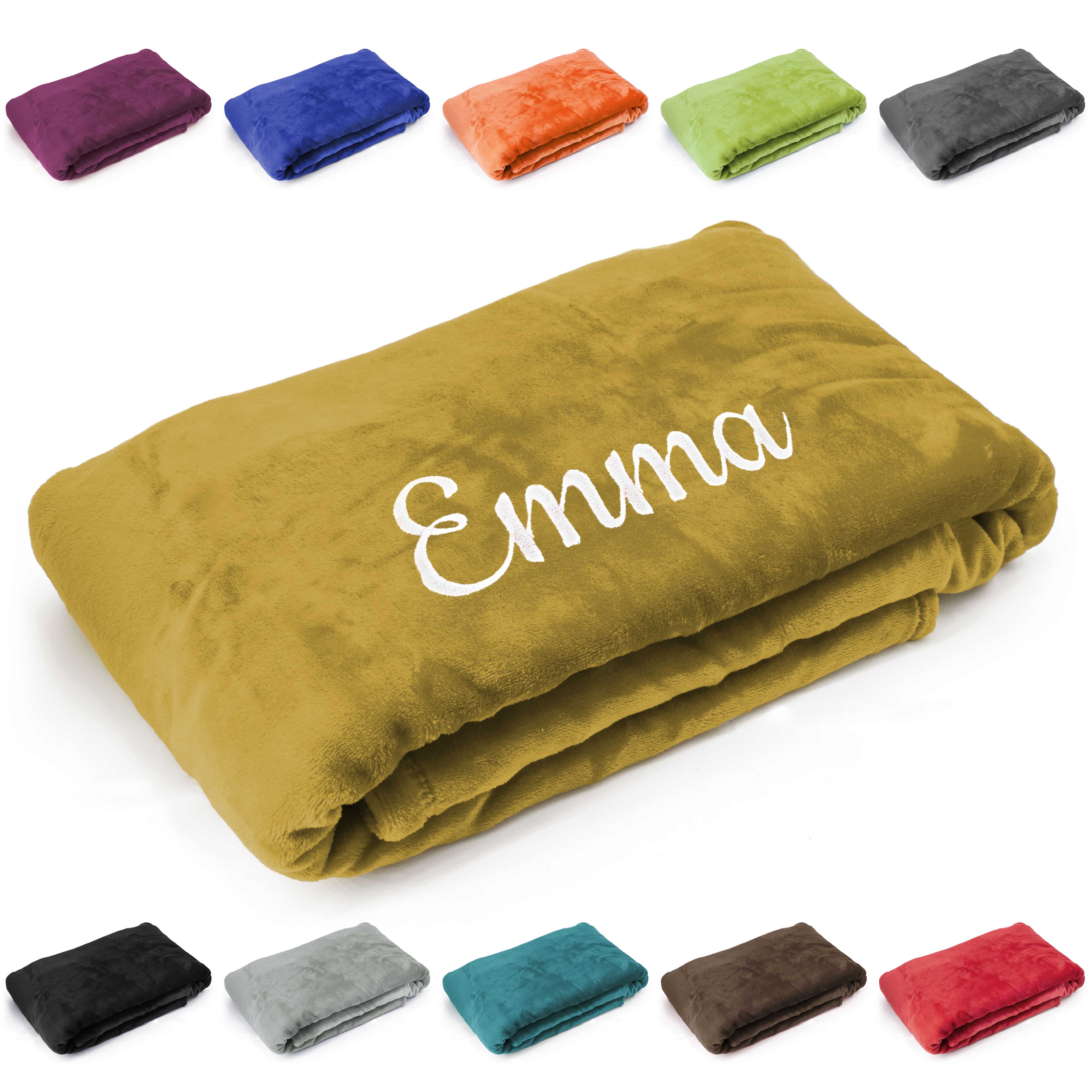 Produktbild von Kuscheldecke mit Name oder Wunschtext