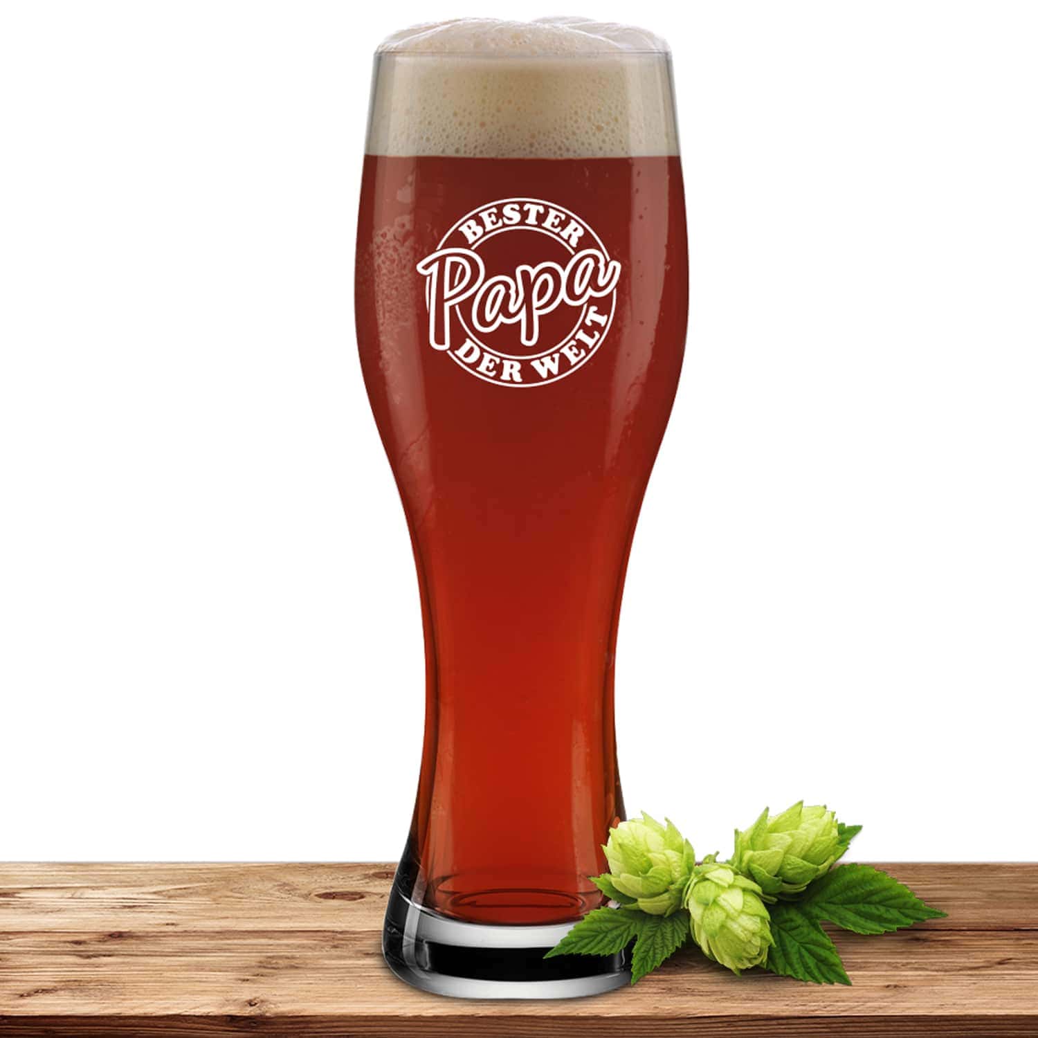 Produktbild von Weizenglas 0,5l "Bester Papa"