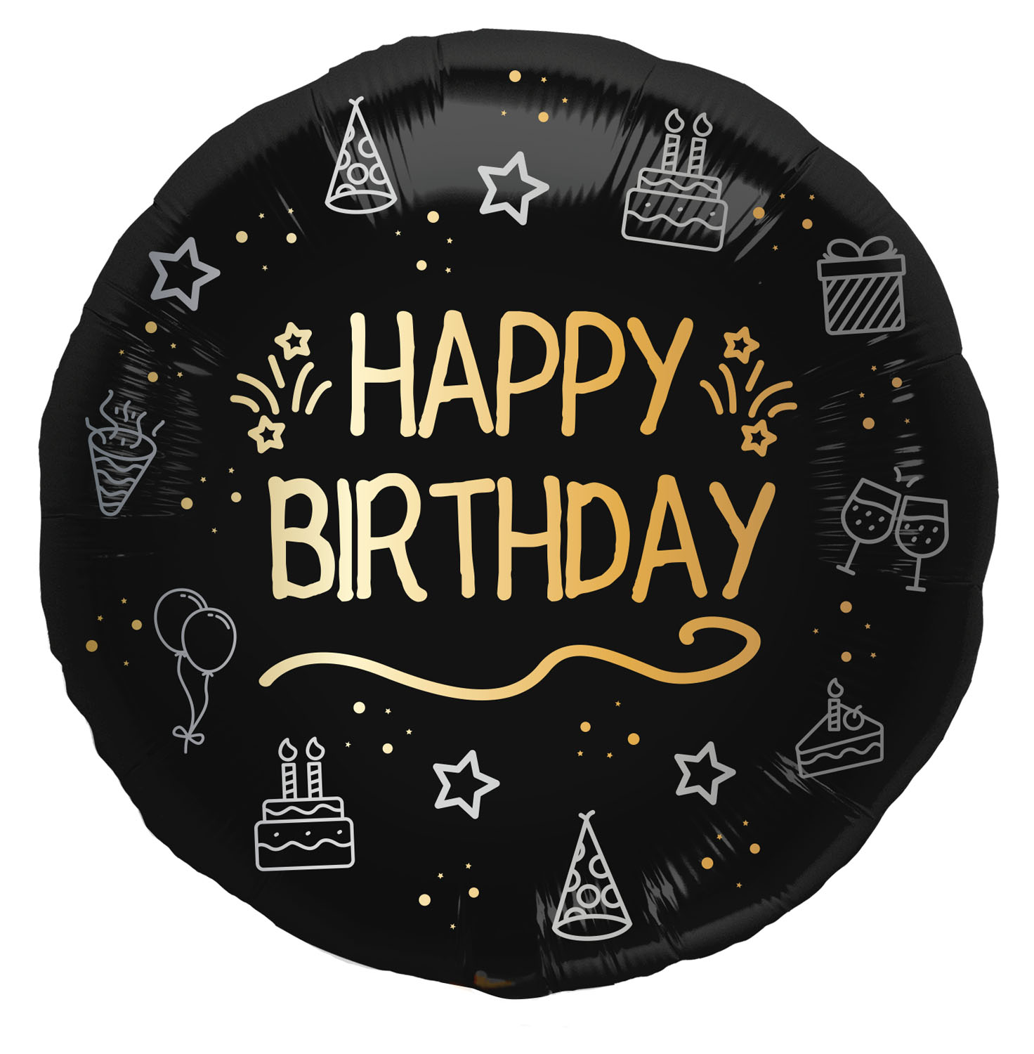 Produktbild von Folienballon Happy Birthday - 45cm
