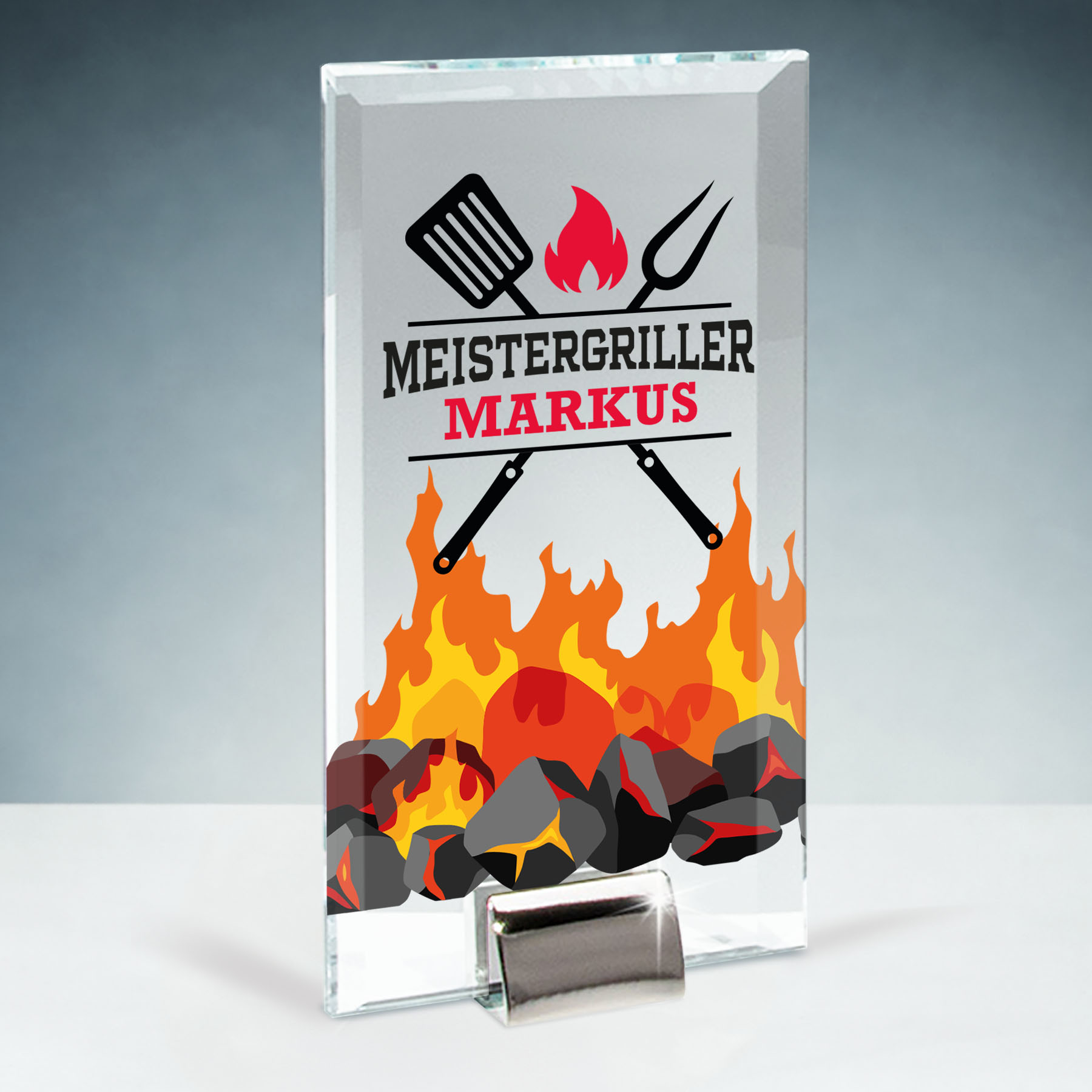 Produktbild von Glastrophäe „Meistergriller“