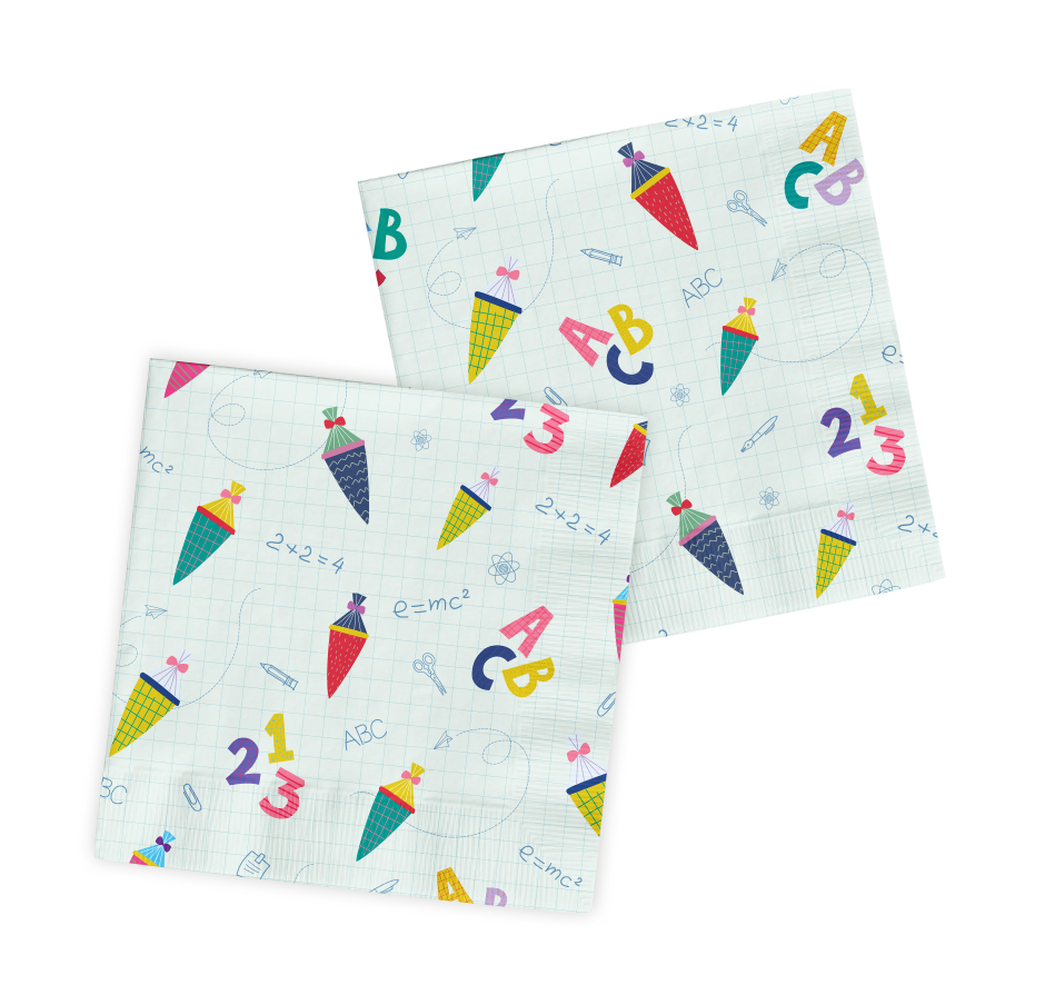 Produktbild von Servietten Schulanfang 33x33cm - 20 Stück