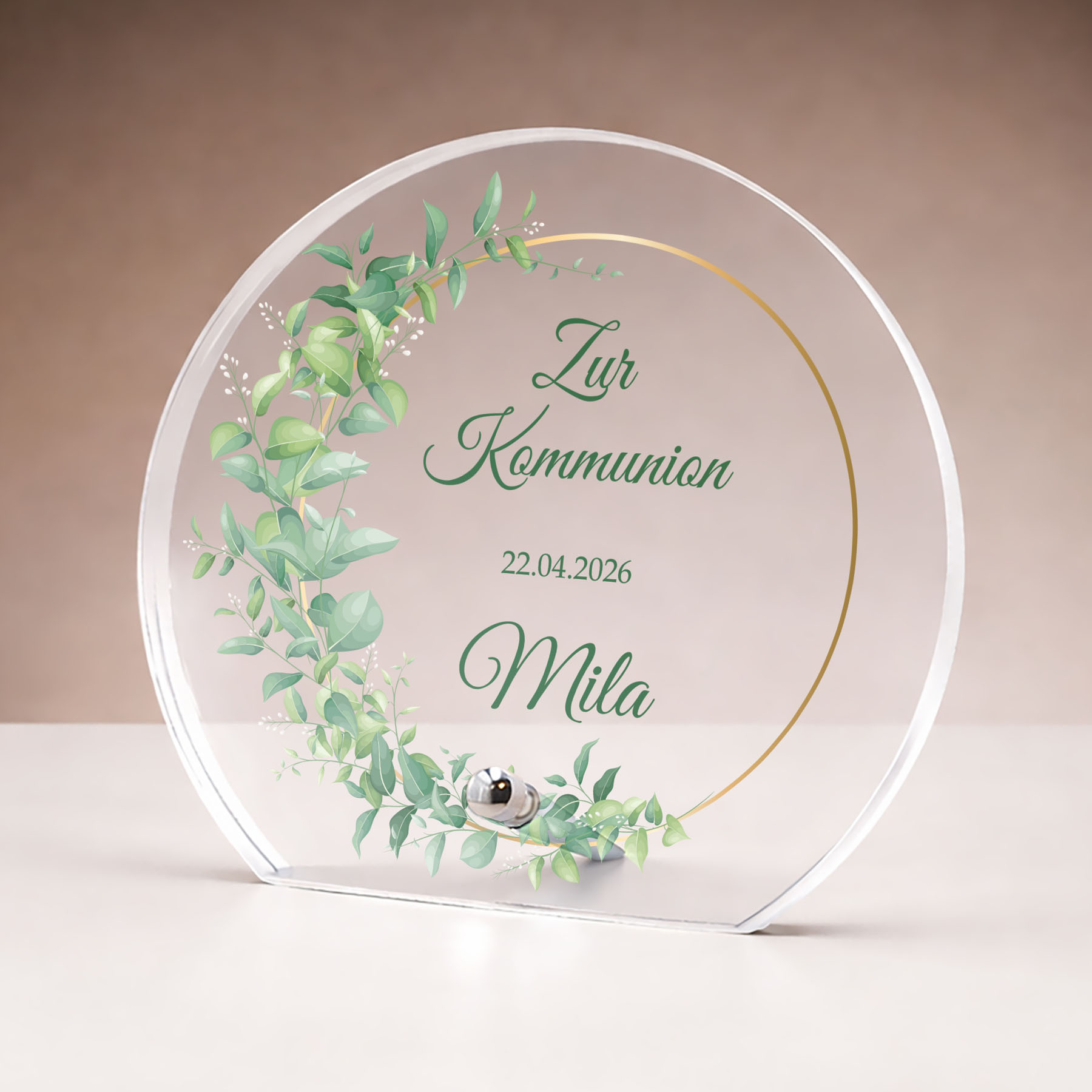 Produktbild von Glastrophäe „Meine Erste Kommunion“
