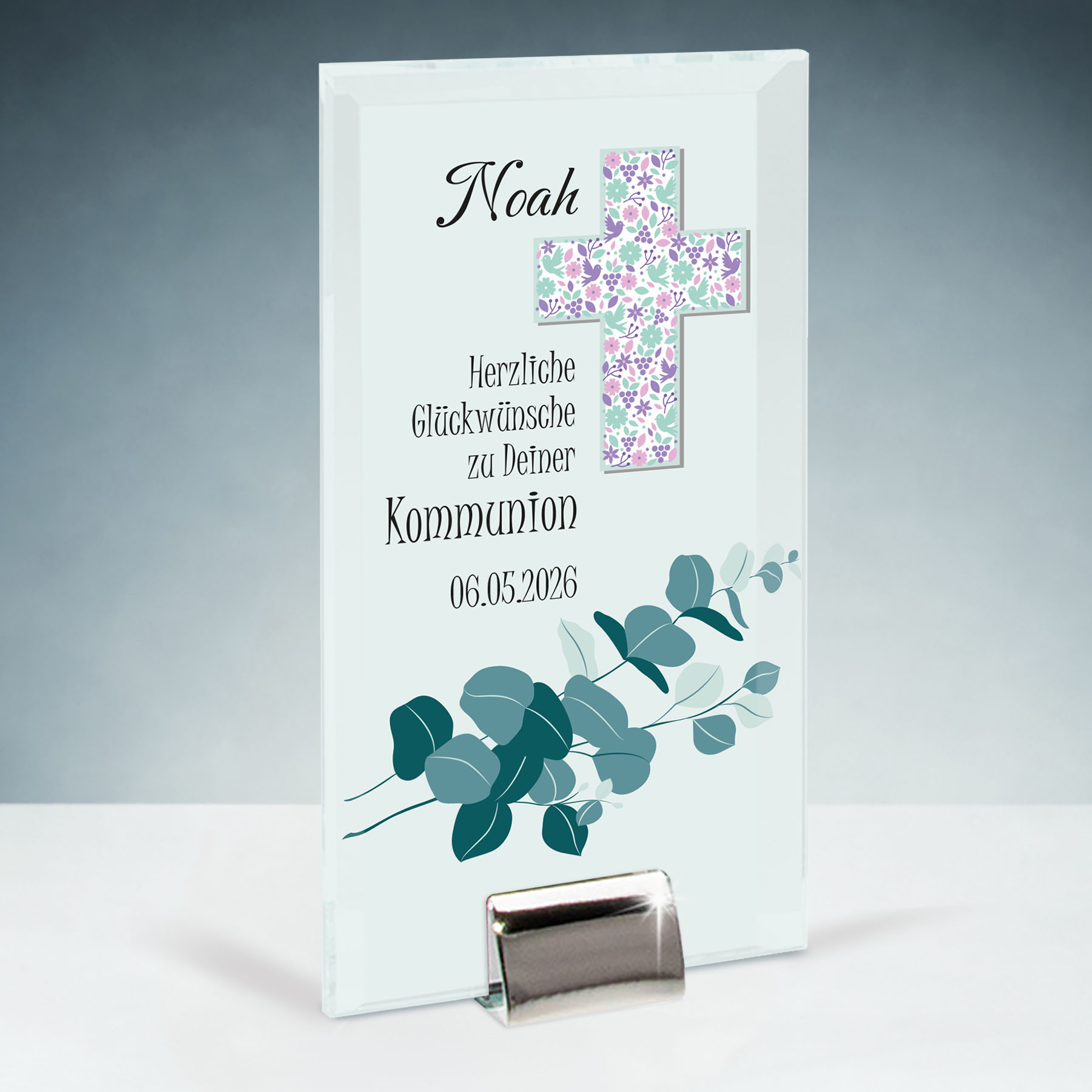 Produktbild von Glastrophäe „Gesegneter Kommuniontag“