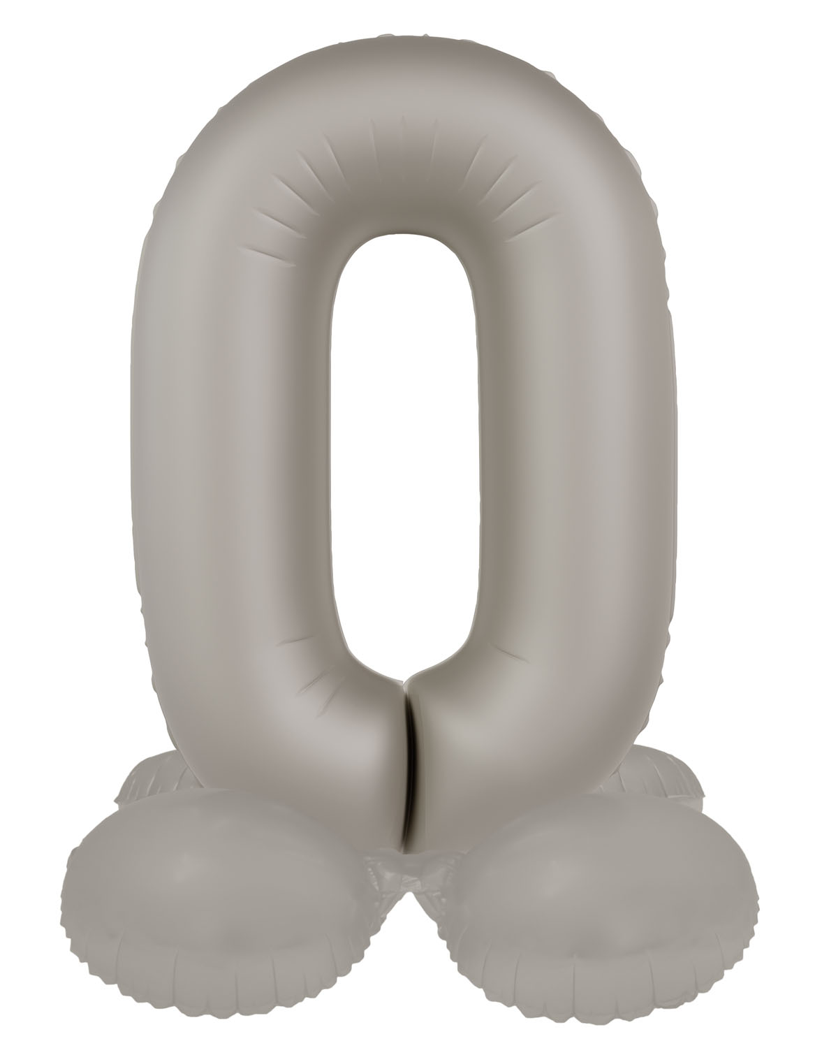 Produktbild von Stehende Zahlenluftballons Silber von 0 bis 9 - 72cm