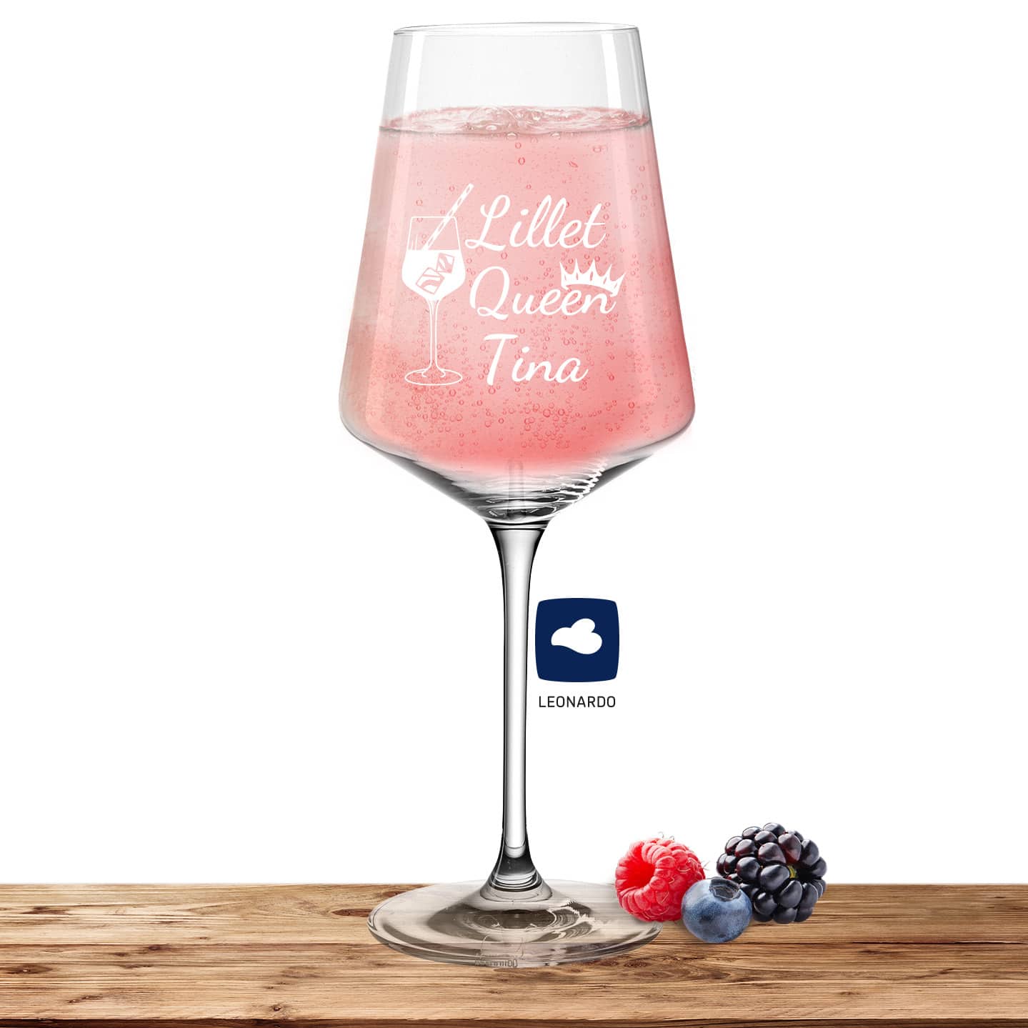 Produktbild von Leonardo Lilletglas PUCCINI 560ml "Lillet Queen" mit Namen oder Wunschtext graviert