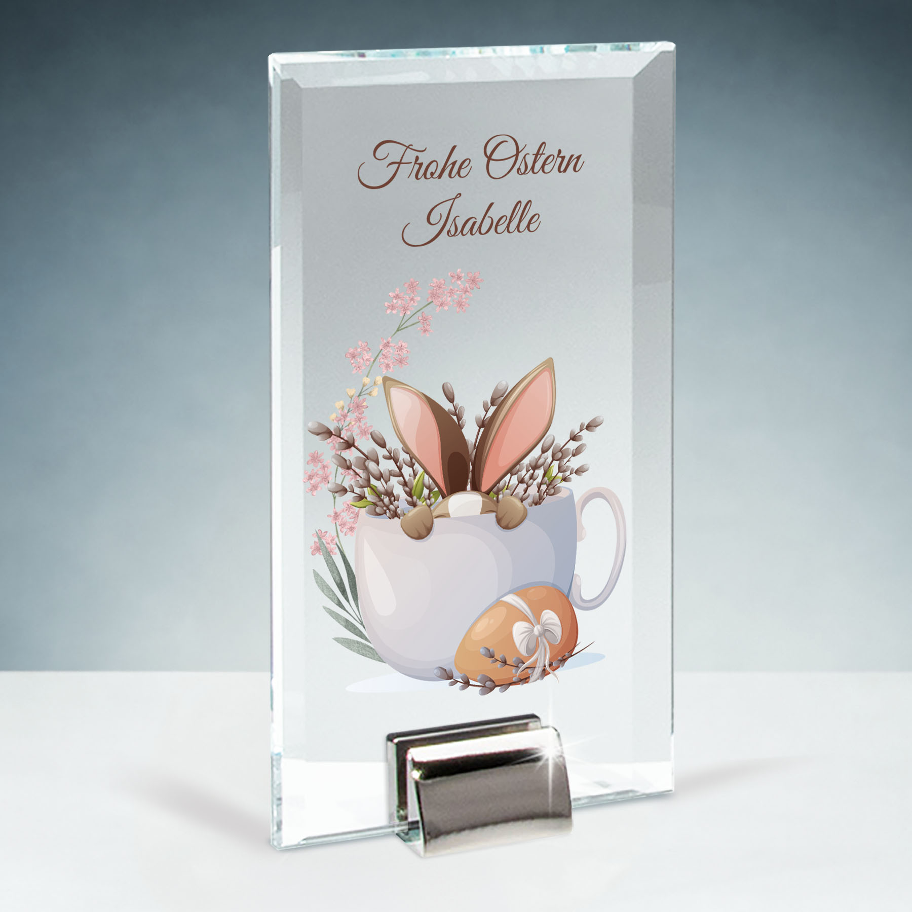 Produktbild von Glastrophäe „Osterzauber in der Tasse“