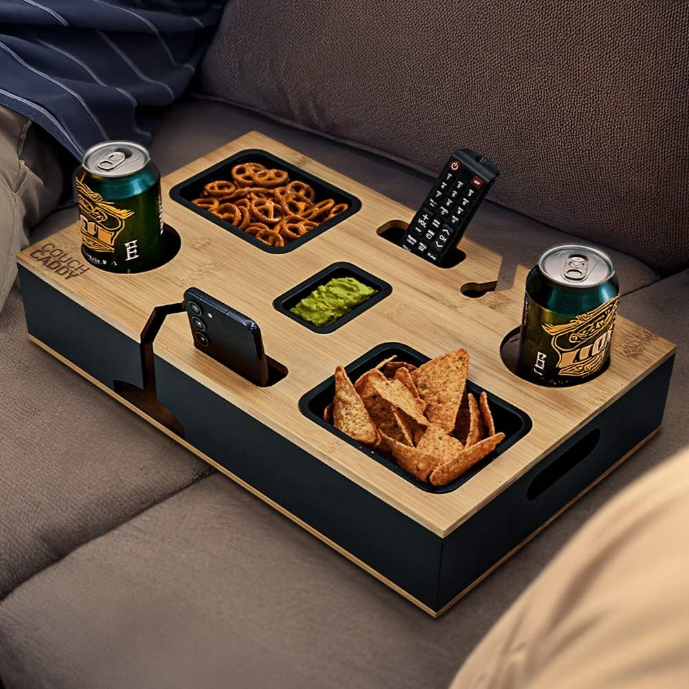 Produktbild von Sofa Organizer Tablett aus Holz