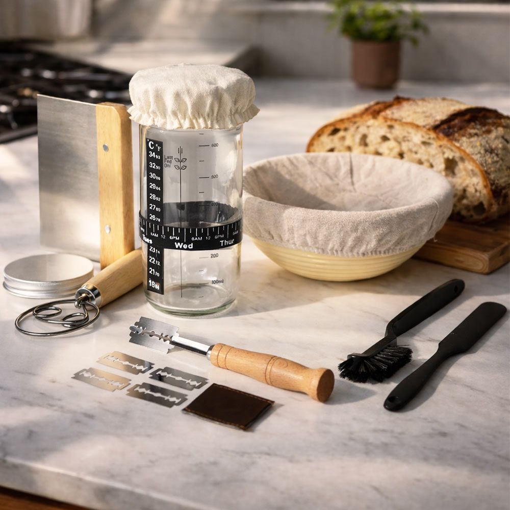 Produktbild von Sauerteig Starter Set – Kit zum Brotbacken für zuhause