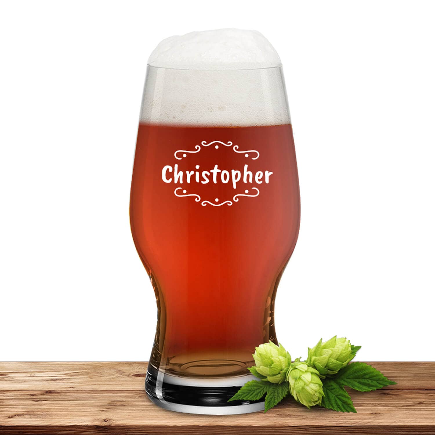 Produktbild von Leonardo Bierglas 0,33l Taverna mit Motiv "Verzierung 02" mit Name oder Wunschtext