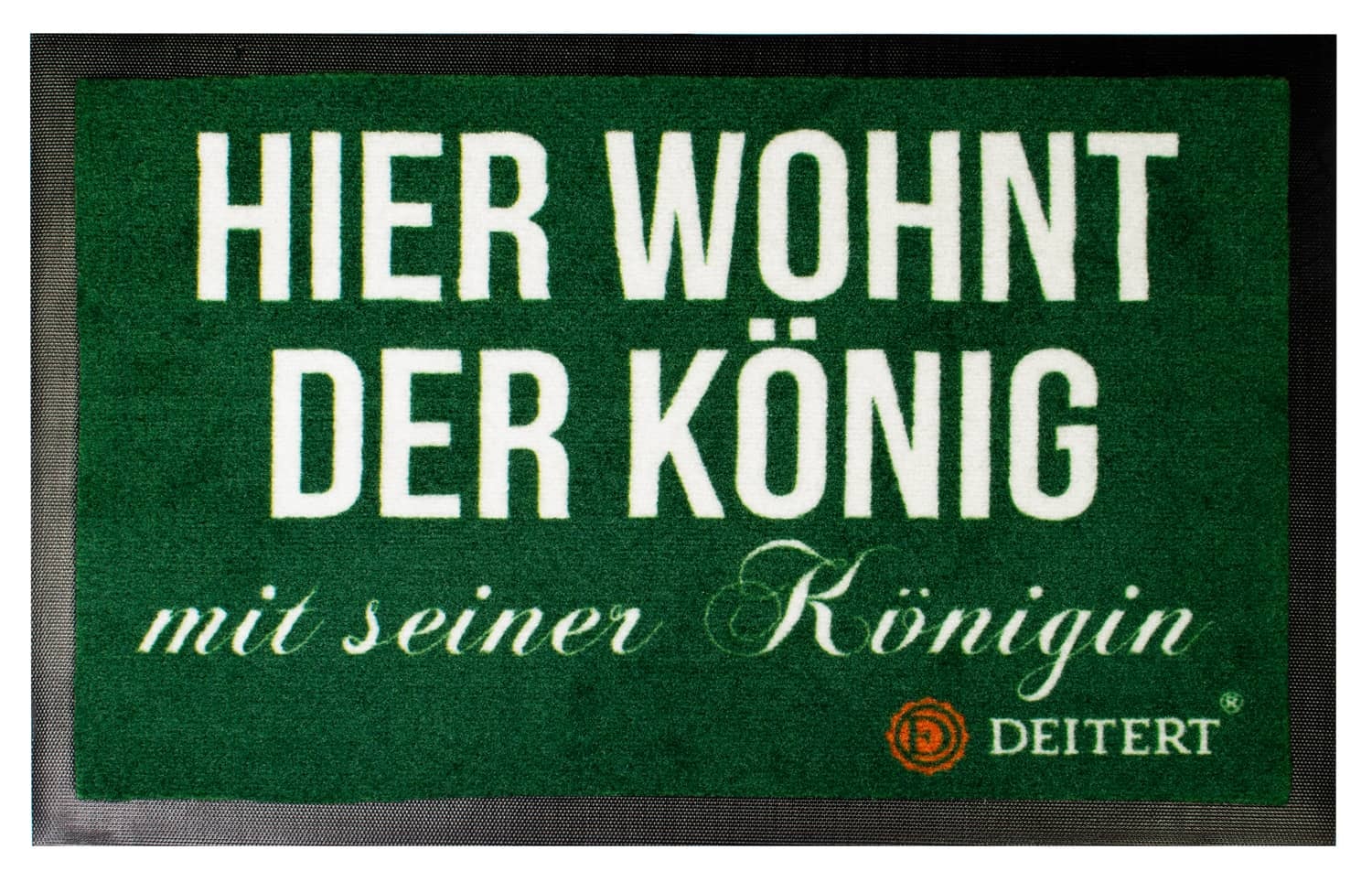 Produktbild von Fußmatte "Hier wohnt der König mit Königin"