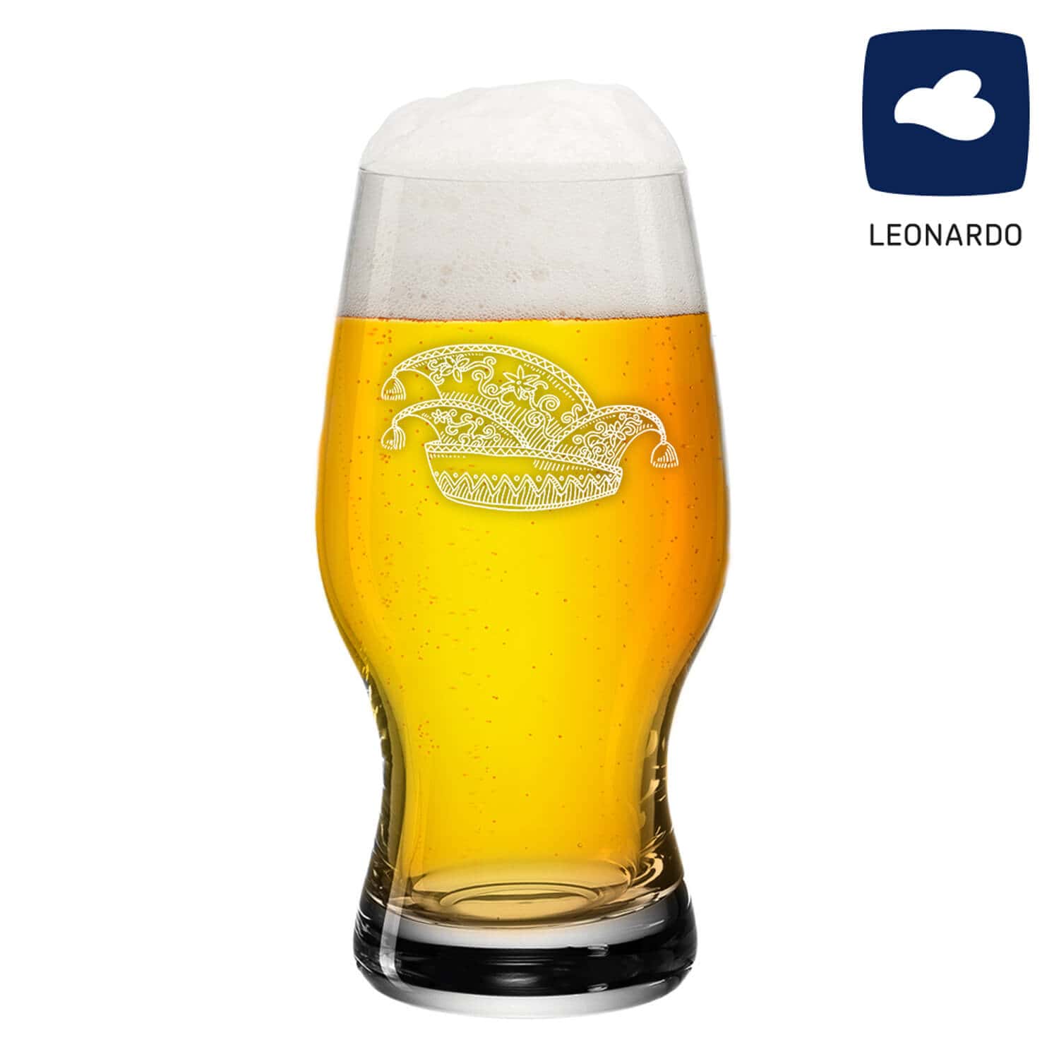 Produktbild von Leonardo Bierglas 0,33l Taverna mit Narrenkappe
