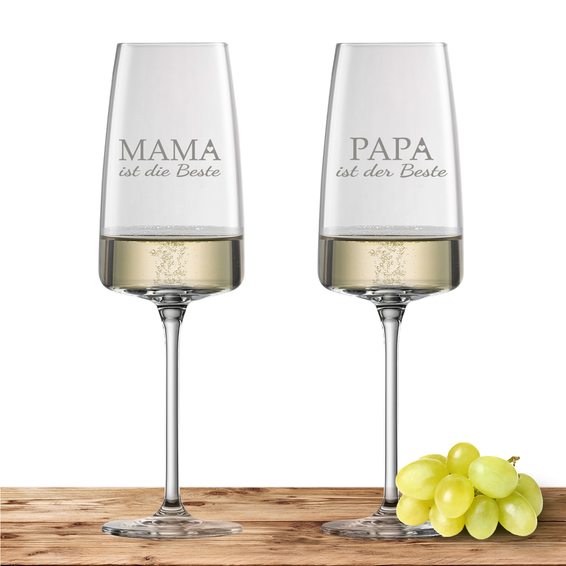 Produktbild von Schott Zwiesel Sekt- und Schaumweinglas VIVID SENSES 388ml "Mama & Papa"