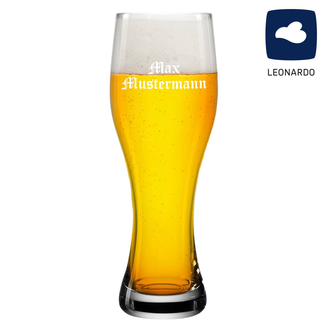 Produktbild von Weizenglas 0,5l mit individueller Namensgravur