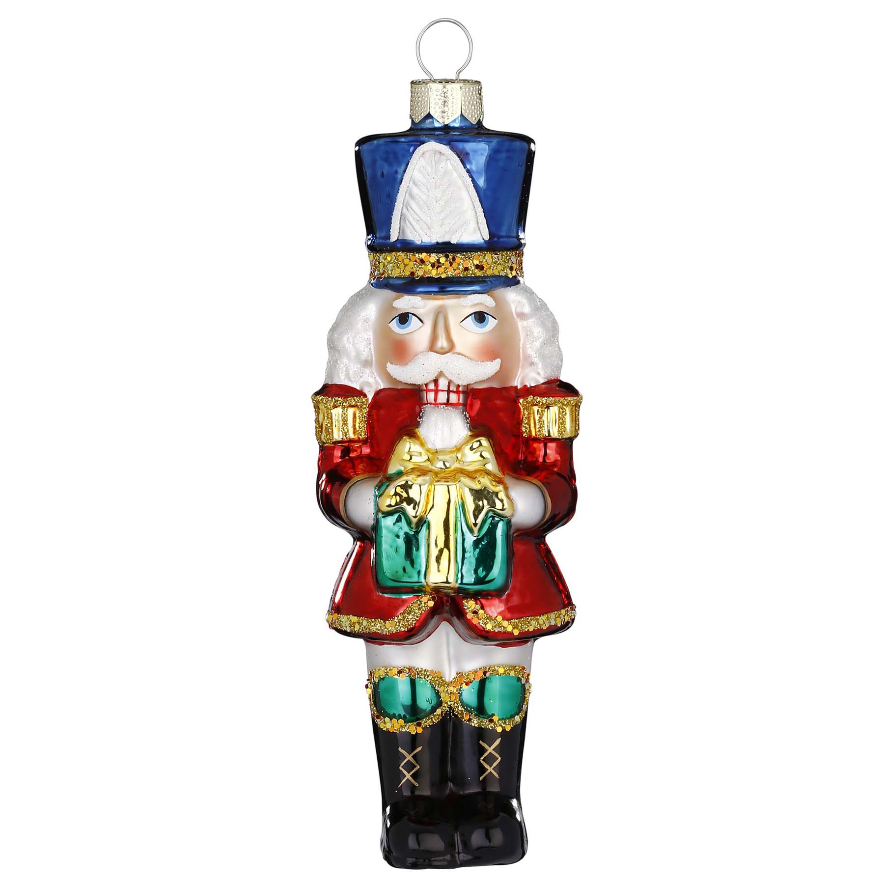 Produktbild von Weihnachtsbaumschmuck "Nussknacker" aus Glas