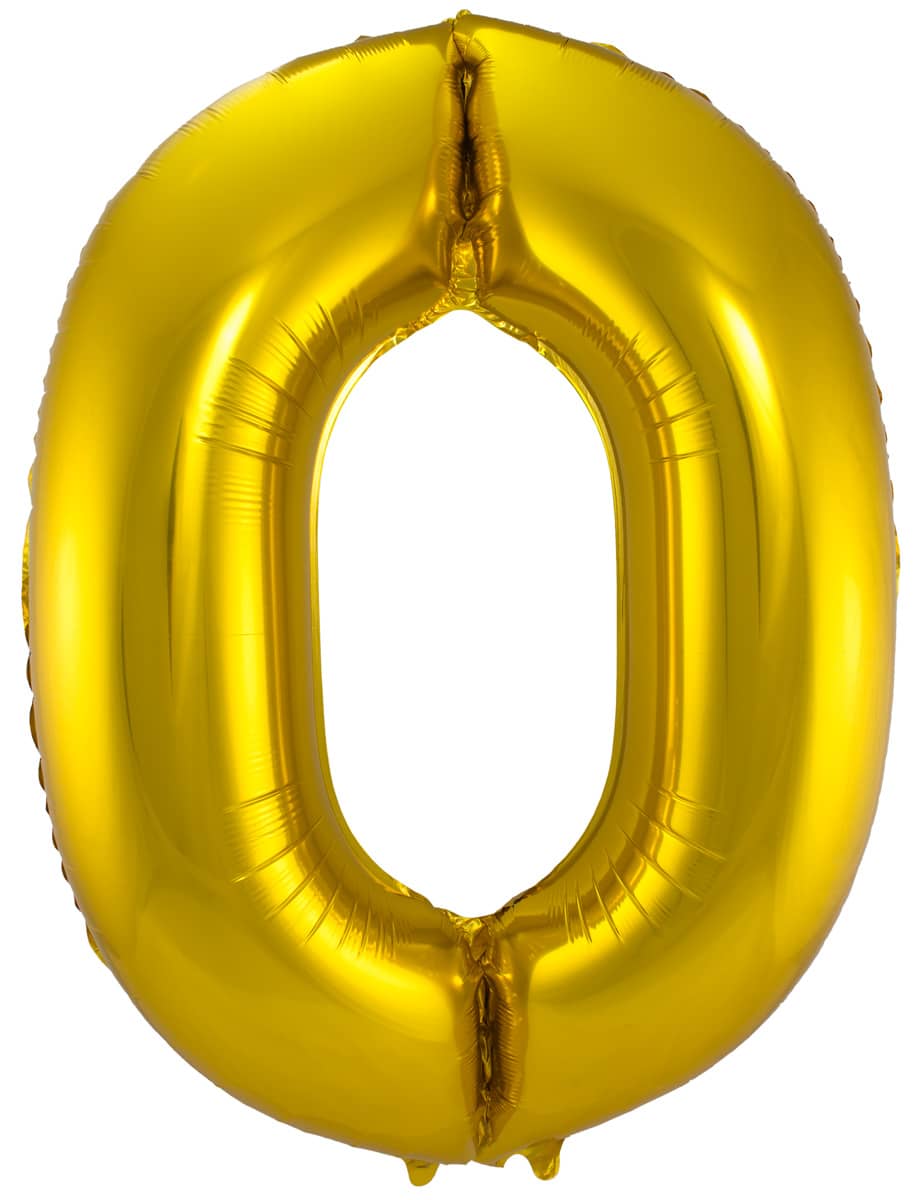 Produktbild von Zahlenluftballons Gold von 0 bis 9