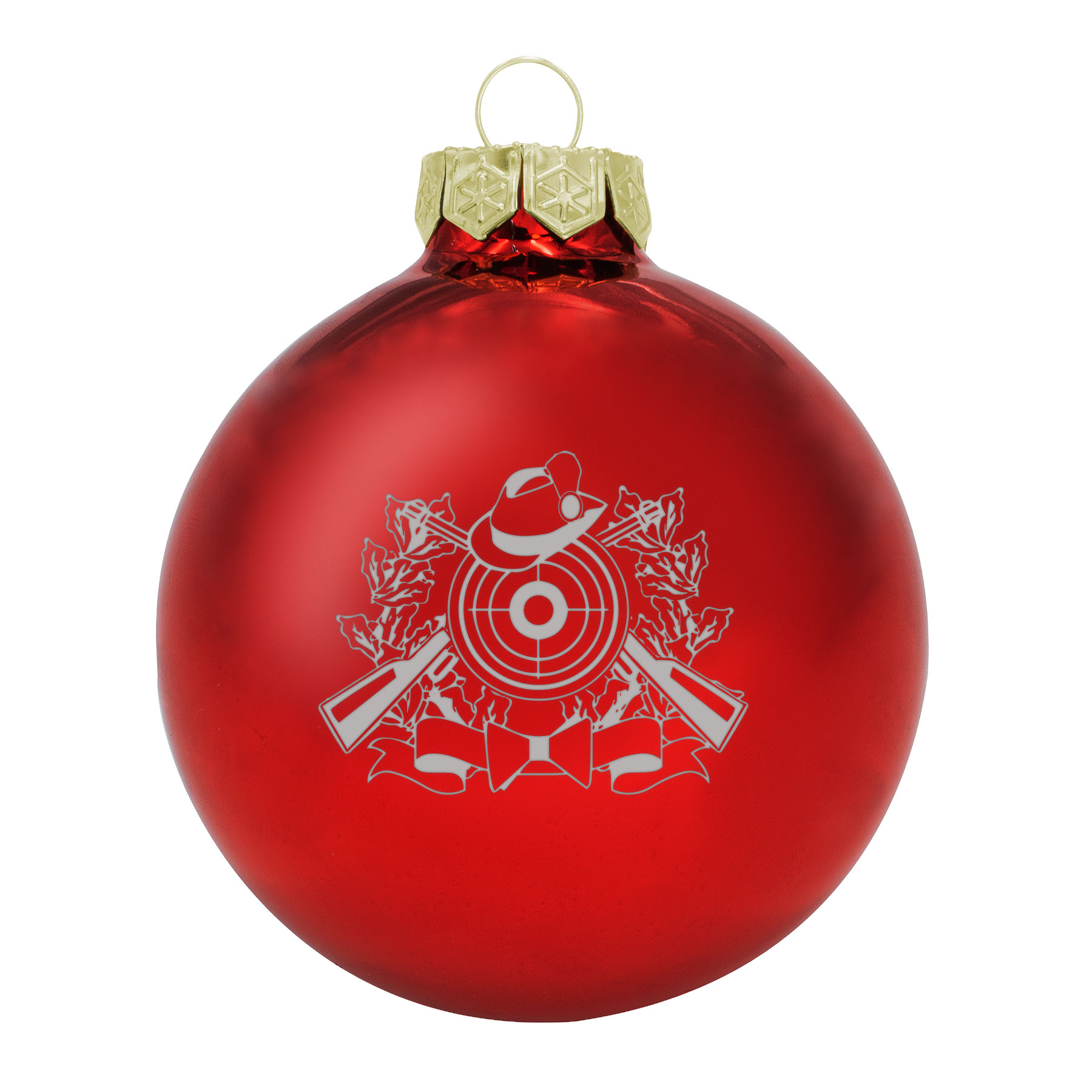 Produktbild von Weihnachtsbaumkugel aus Glas (glänzend) Schützenmotiv