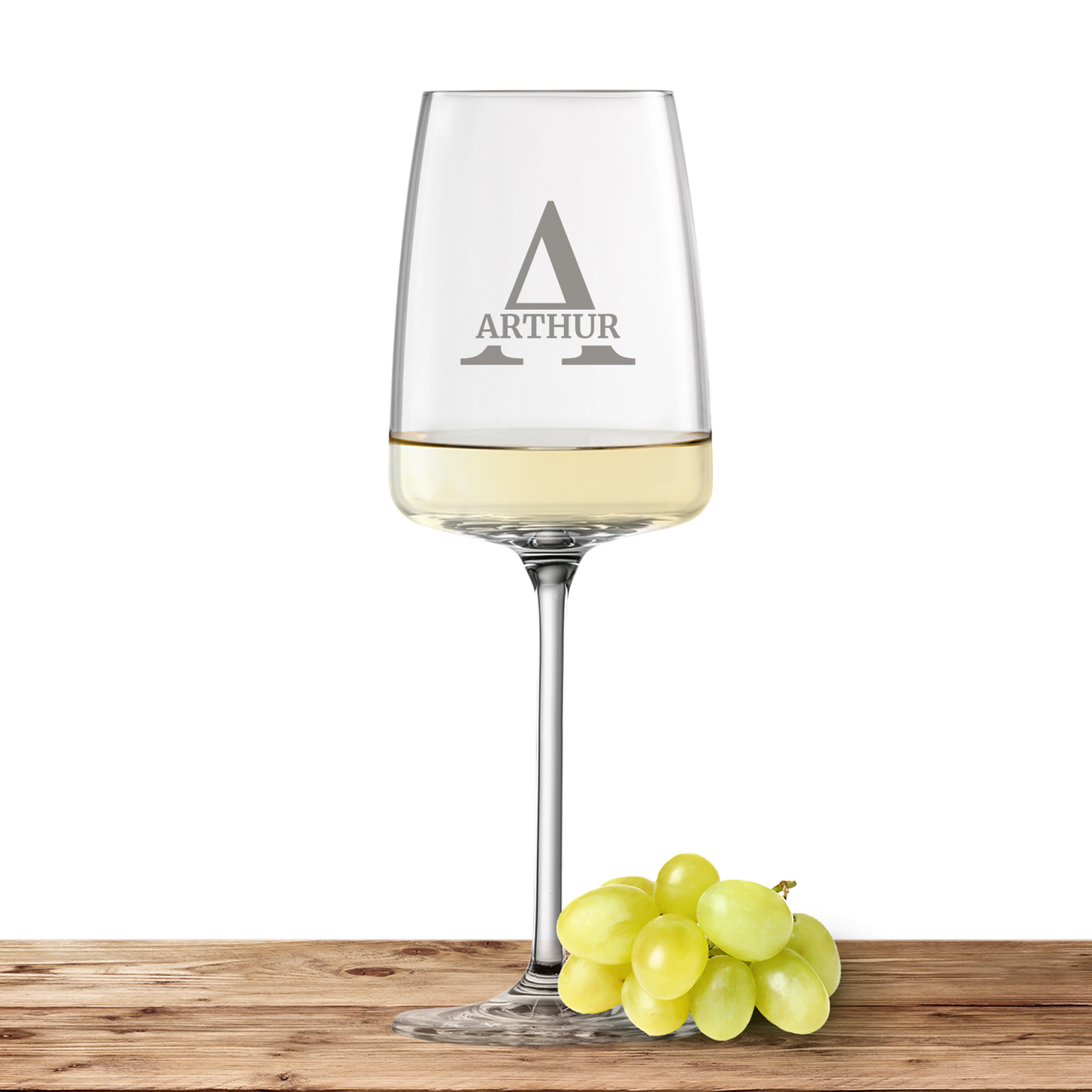 Produktbild von Weinglas Schott Zwiesel Weißweinglas VIVID SENSES 363ml "Initiale" mit Name oder Wunschtext