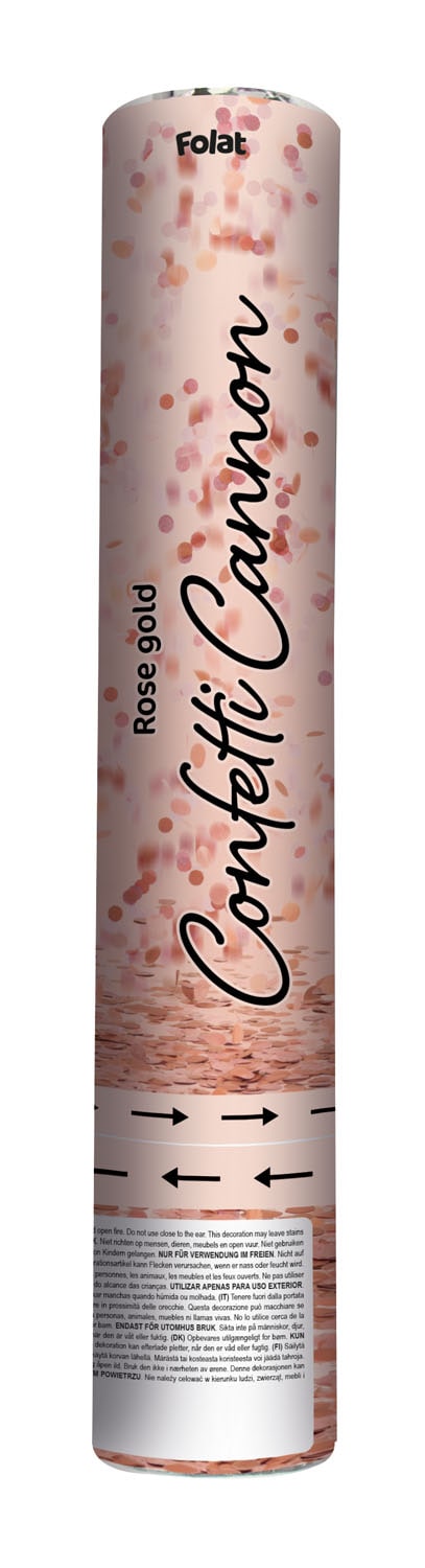 Produktbild von Konfettikanone rosegold