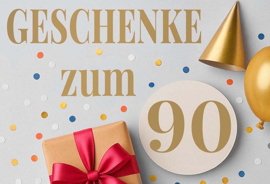 Kategoriebild für Geschenke zum 90. Geburtstag