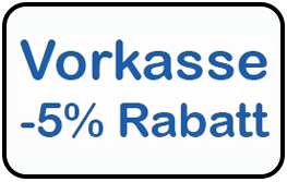 Vorkasse - 5% Rabatt