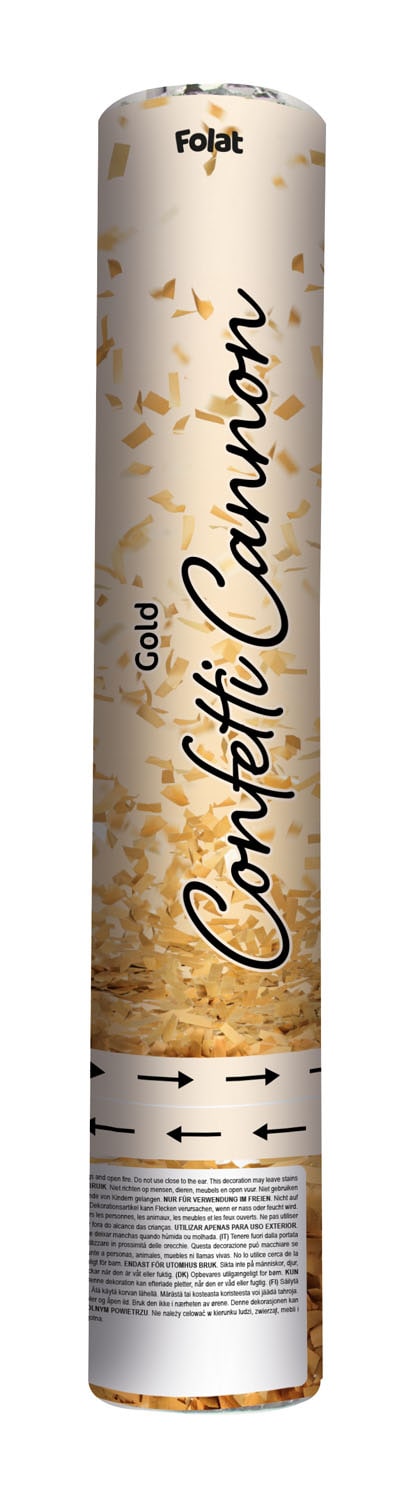 Produktbild von Konfettikanone gold