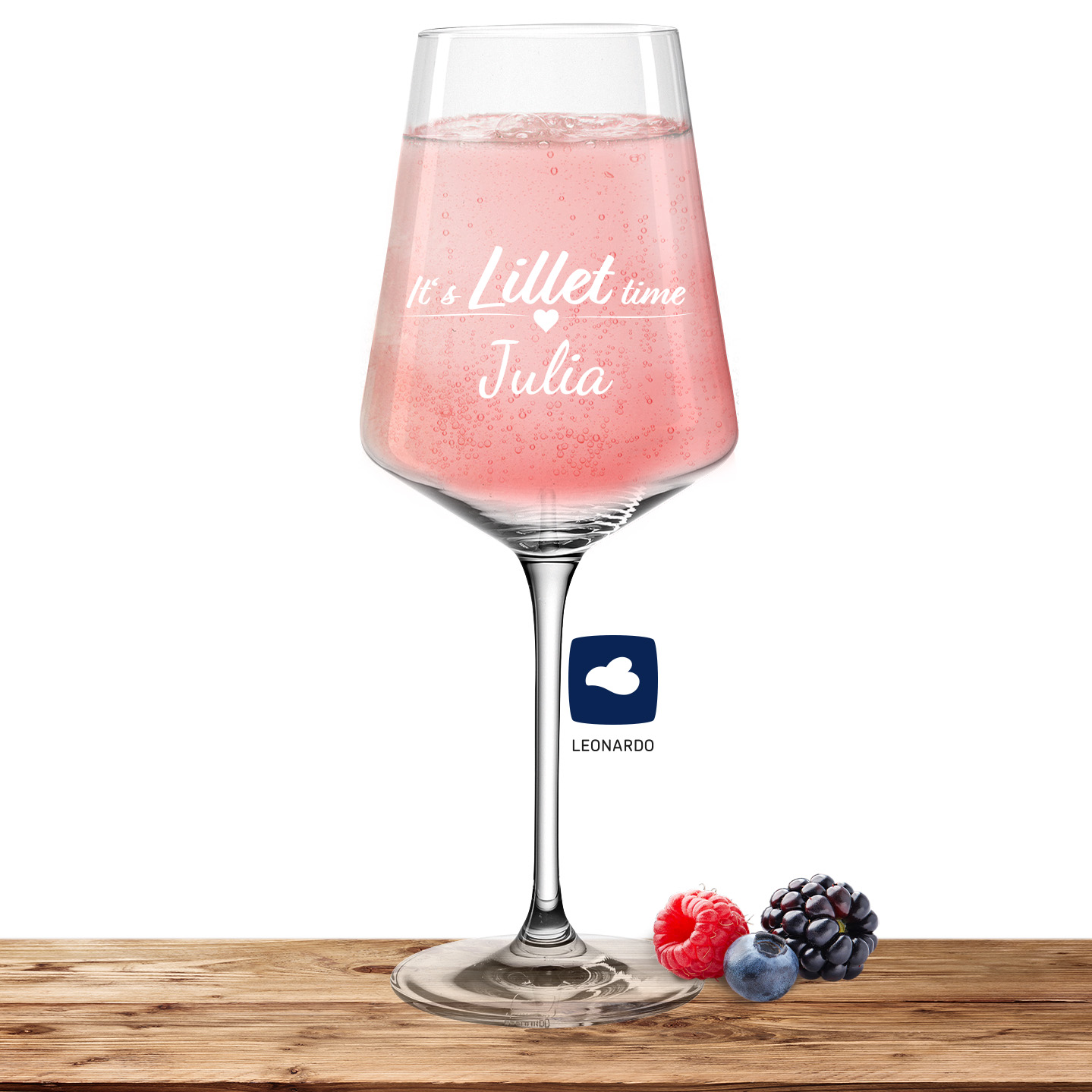 Produktbild von Leonardo Lilletglas PUCCINI 560ml "It's Lillet time" mit Namen oder Wunschtext graviert