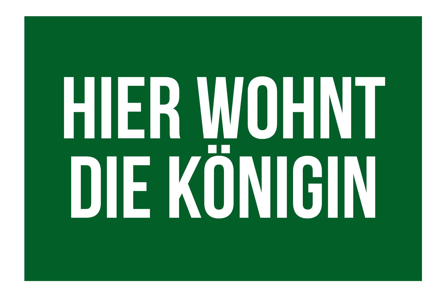 Produktbild von Fußmatte "Hier wohnt die Königin"