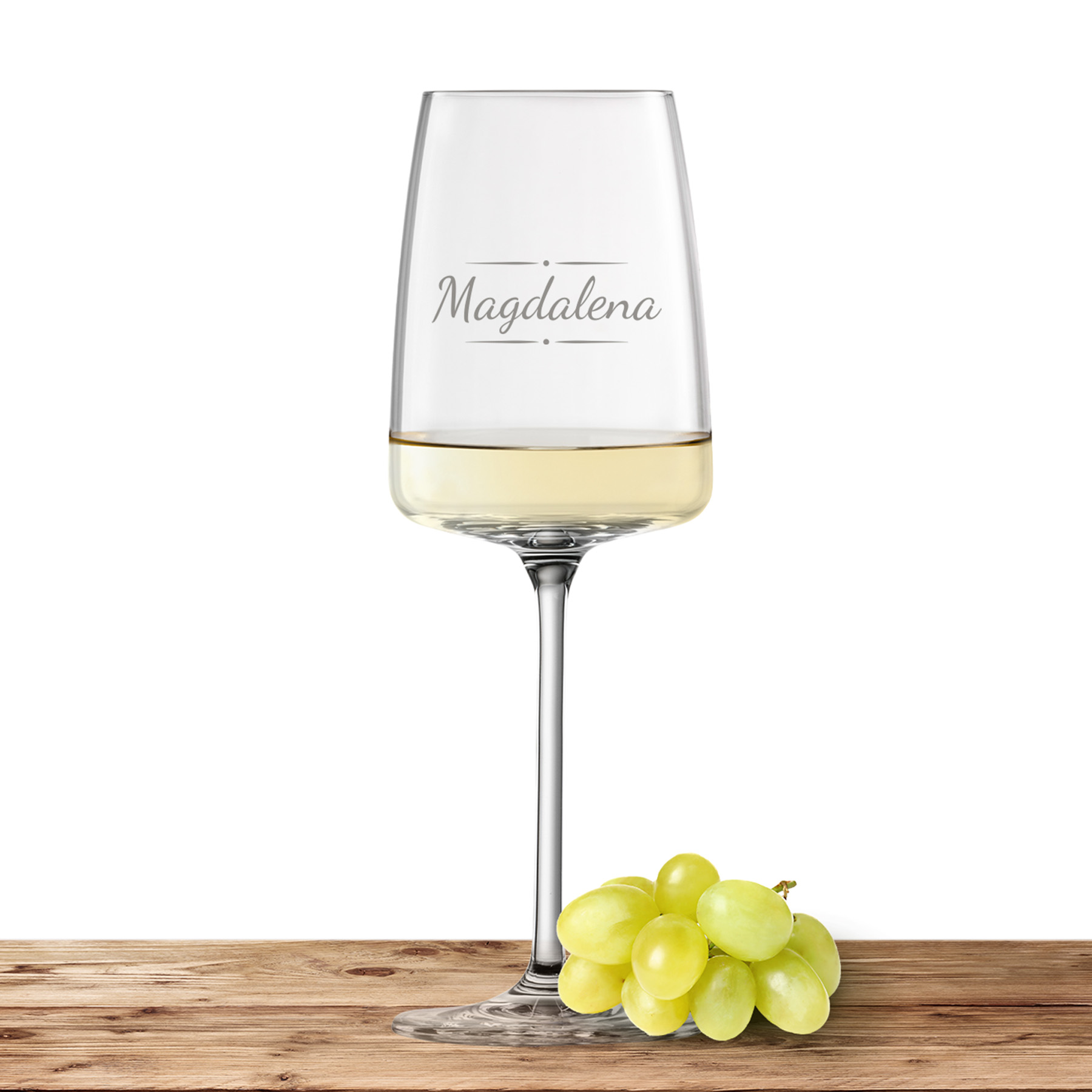 Produktbild von Weinglas Zwiesel Glas Weißweinglas VIVID SENSES 363ml "Verzierung 03" mit Name oder Wunschtext